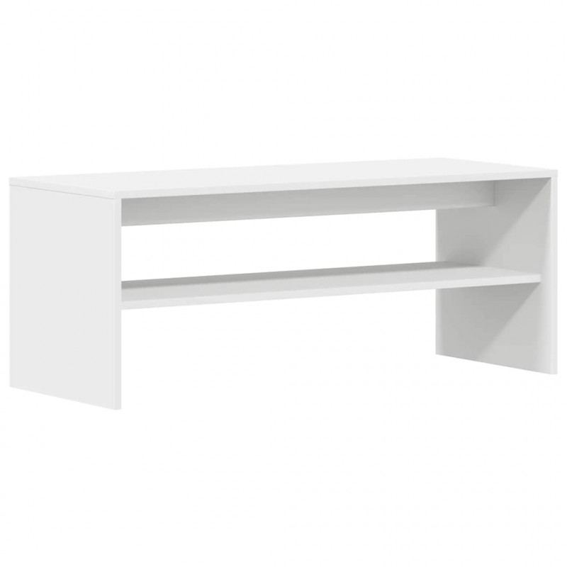 Szafka pod TV, biała, 100 x 40 x 40 cm, płyta wiórowa