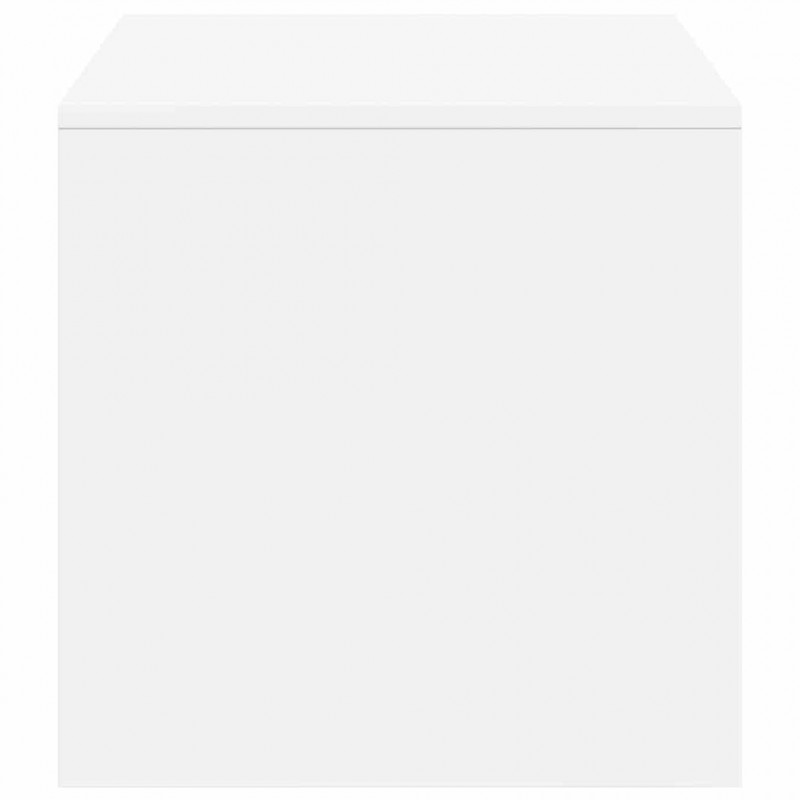 Szafka pod TV, biała, 100 x 40 x 40 cm, płyta wiórowa