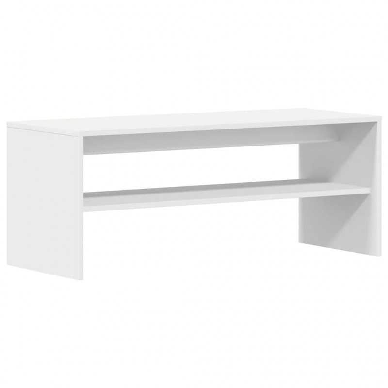 Szafka pod TV, biała, 100 x 40 x 40 cm, płyta wiórowa