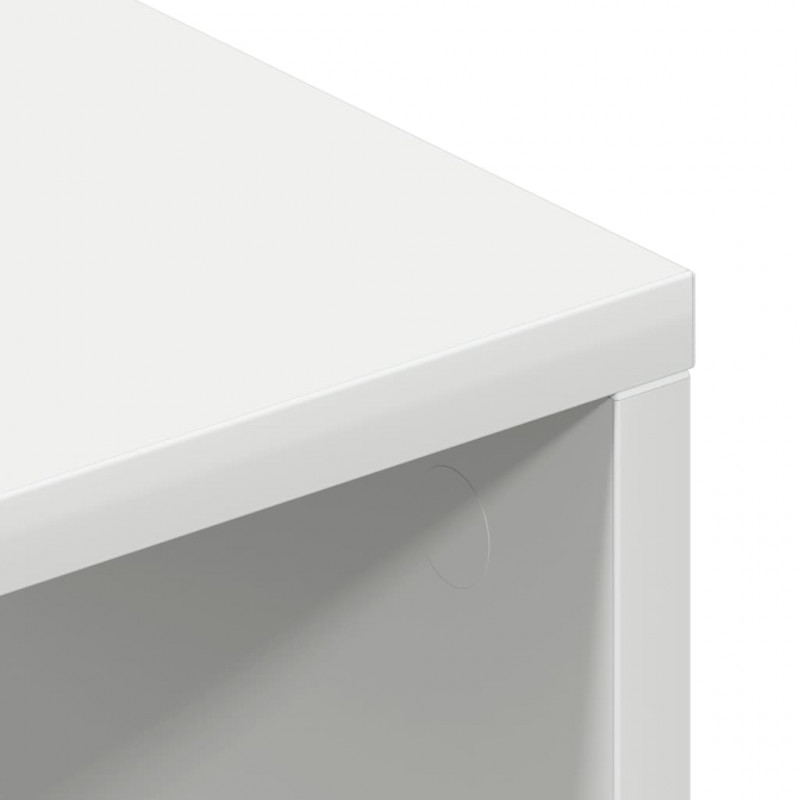 Szafka pod TV, biała, 100 x 40 x 40 cm, płyta wiórowa