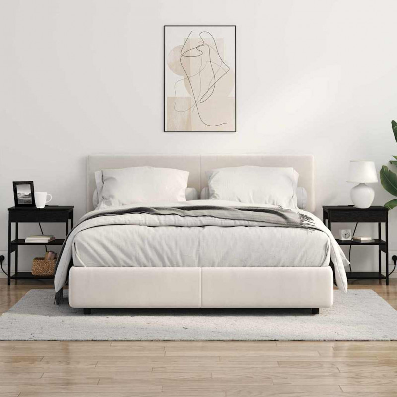 Szafka Nocna Czarny Dąb 41 x 31 x 51 cm Materiał drewnopochodny