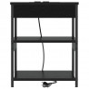 Szafka Nocna 2 pcs Czarny Dąb 41 x 31 x 51 cm