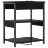 Szafka Nocna 2 pcs Czarny Dąb 41 x 31 x 51 cm