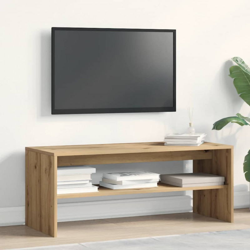 Szafka TV, dąb artisan, 100x40x40 cm, materiał drewnopochodny