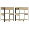 Szafka Nocna 2 pcs Dąb Sonoma 41 x 31 x 51 cm