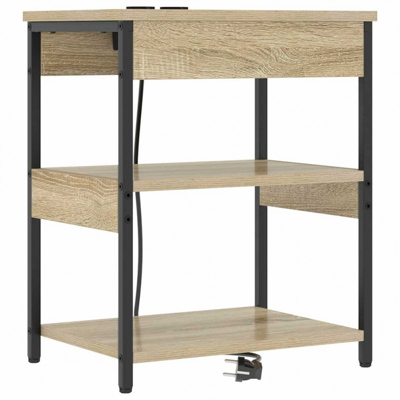 Szafka Nocna 2 pcs Dąb Sonoma 41 x 31 x 51 cm