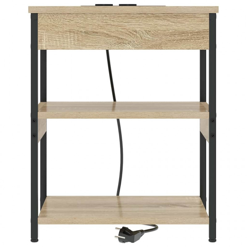 Szafka Nocna 2 pcs Dąb Sonoma 41 x 31 x 51 cm