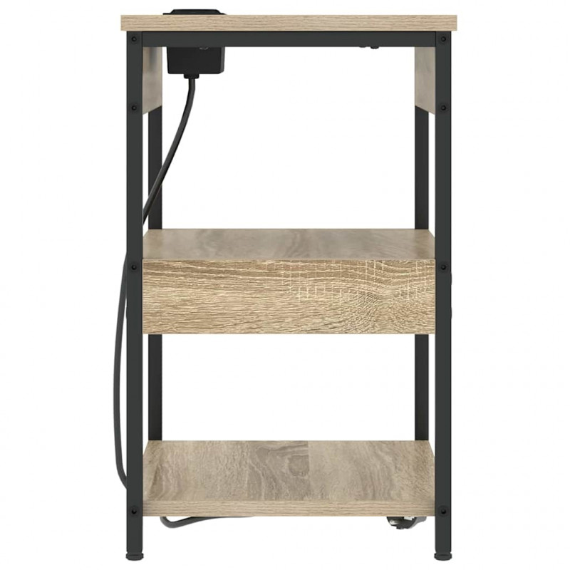 Szafka Nocna 2 pcs Dąb Sonoma 41 x 31 x 51 cm