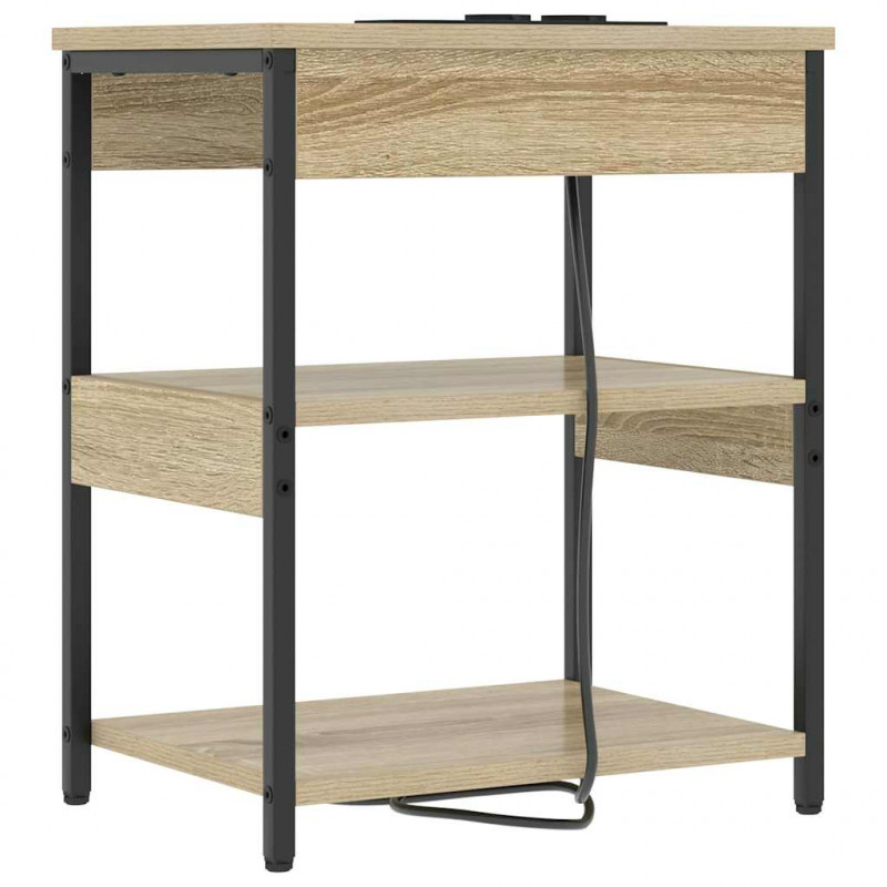 Szafka Nocna 2 pcs Dąb Sonoma 41 x 31 x 51 cm