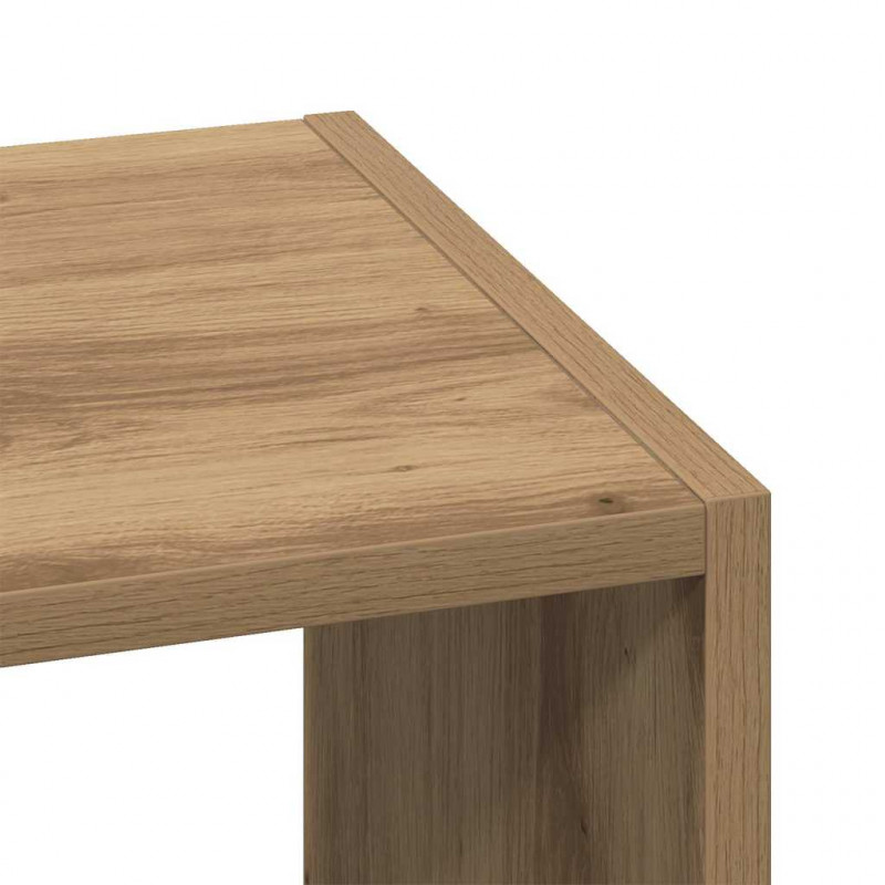 Regały na książki, 2 szt., dąb artisan, 30x30x80 cm