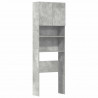 Szafka pod pralkę Betonowa szara 64x24x190 cm Drewno klejone