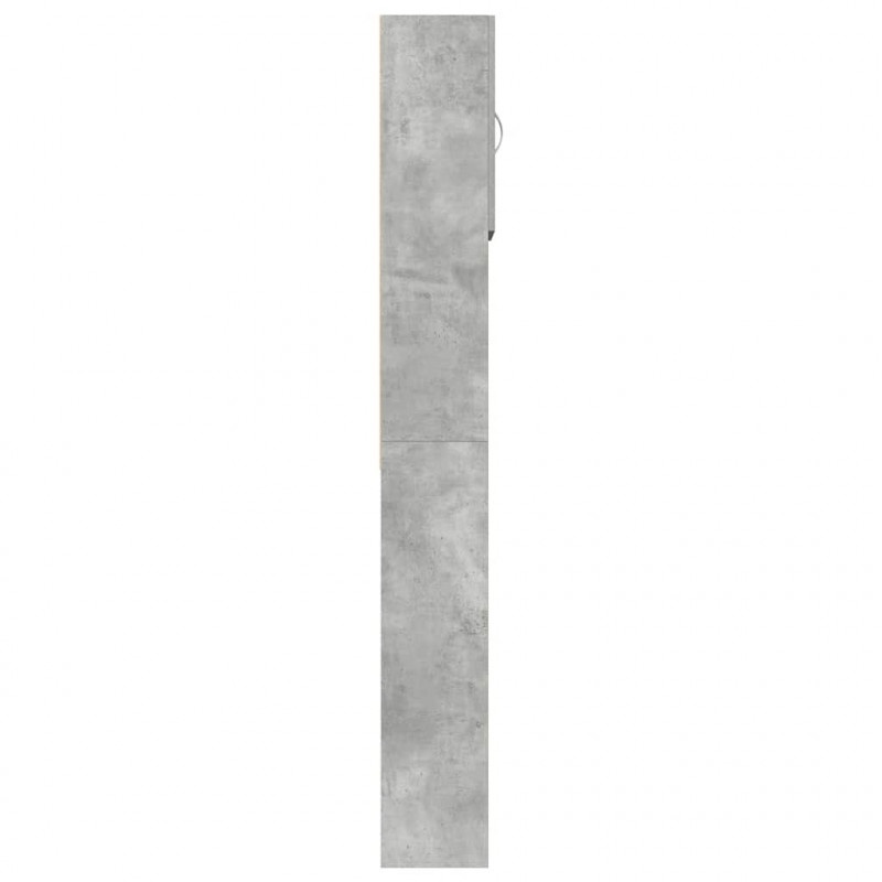 Szafka pod pralkę Betonowa szara 64x24x190 cm Drewno klejone