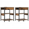 Szafka Nocna 2 pcs Dąb wędzony 41 x 31 x 51 cm