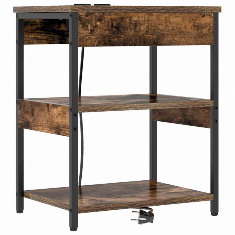 Szafka Nocna 2 pcs Dąb wędzony 41 x 31 x 51 cm
