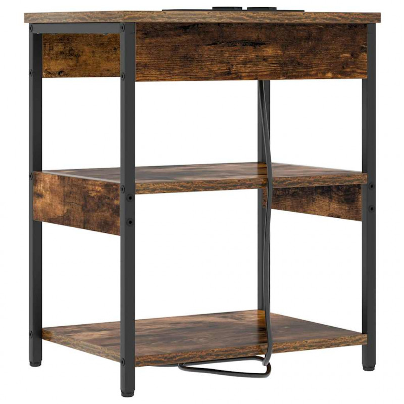 Szafka Nocna 2 pcs Dąb wędzony 41 x 31 x 51 cm