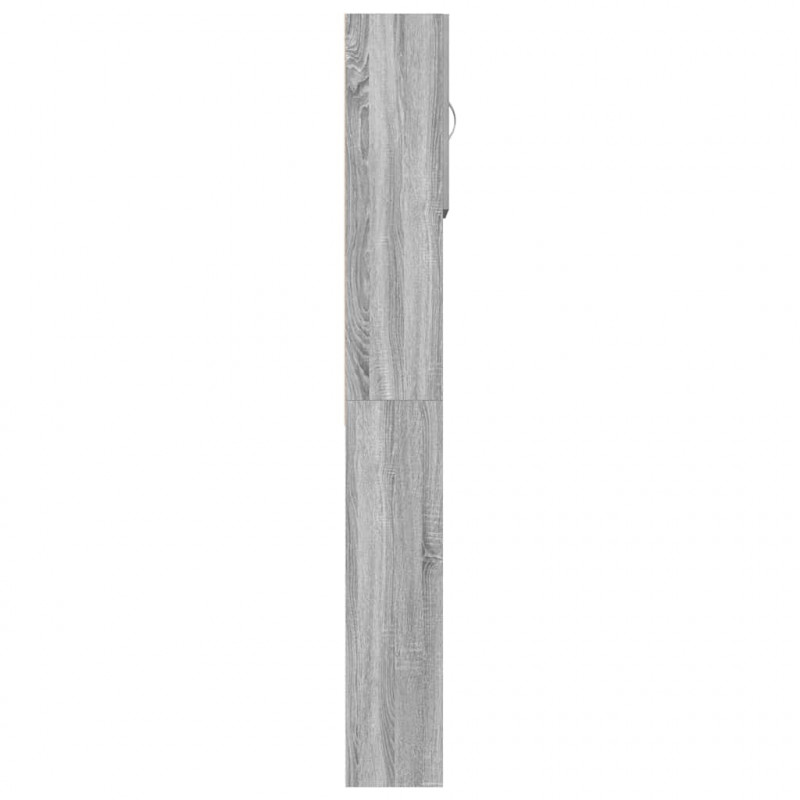 Szafka pod pralkę Sonoma Szara 64x24x190 cm Drewno klejone