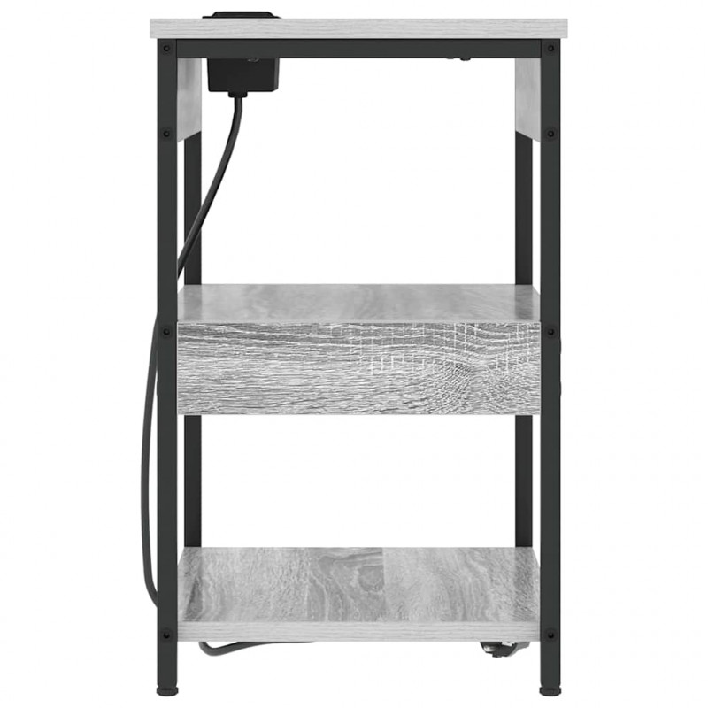 Szafka Nocna Szary Sonoma 41 x 31 x 51 cm