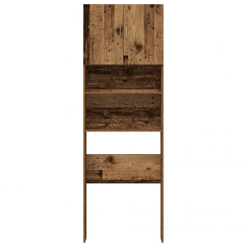 Szafka pod pralkę Stare drewno 64x24x190 cm Drewno klejone