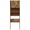 Szafka pod pralkę Stare drewno 64x24x190 cm Drewno klejone