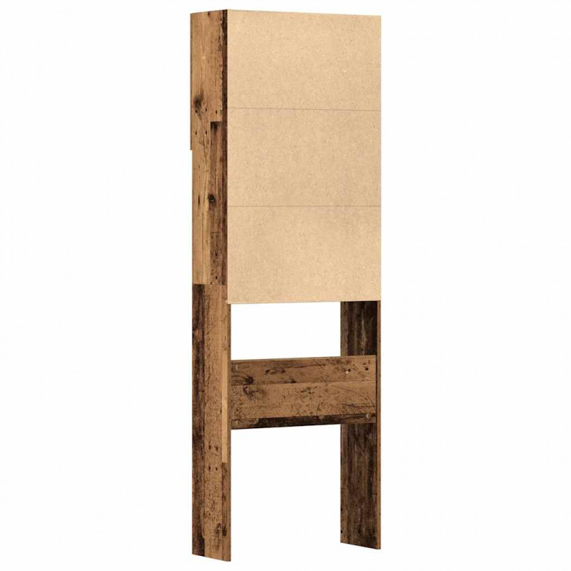 Szafka pod pralkę Stare drewno 64x24x190 cm Drewno klejone
