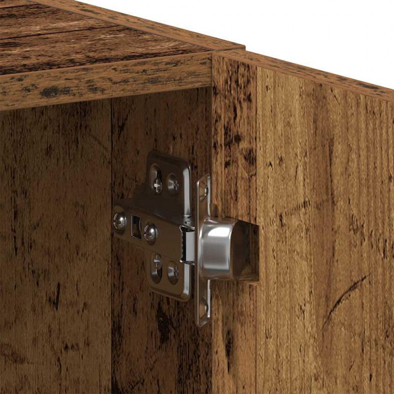 Szafka pod pralkę Stare drewno 64x24x190 cm Drewno klejone