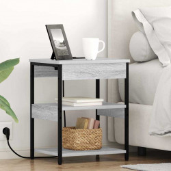Szafka Nocna 2 pcs Szary Sonoma 41 x 31 x 51 cm