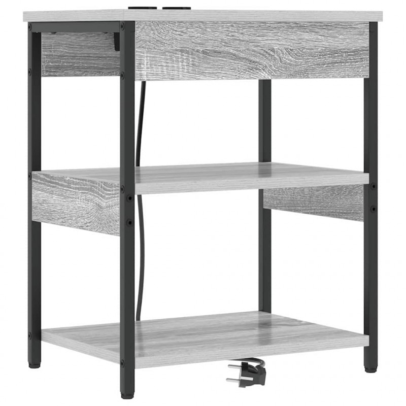 Szafka Nocna 2 pcs Szary Sonoma 41 x 31 x 51 cm