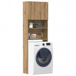 Szafka pod pralkę Artisan Oak 64x24x190 cm Drewno klejone