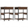 Szafka Nocna 2 pcs Brązowy dąb 41 x 31 x 51 cm