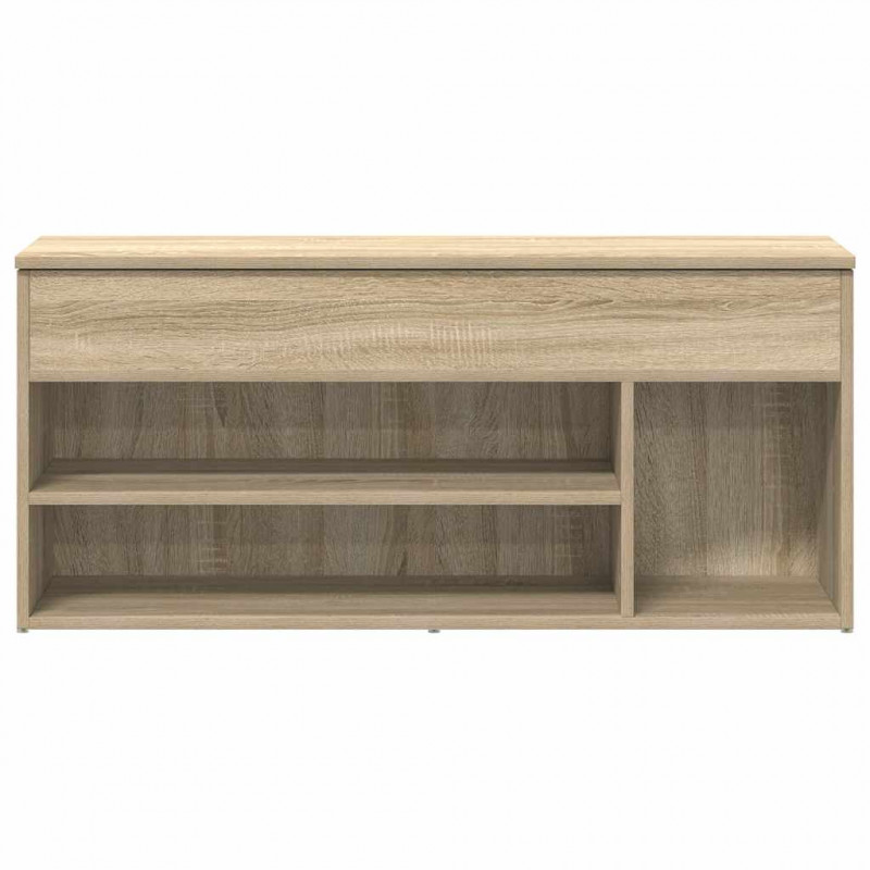 Ławka na buty dąb sonoma 102x30,5x45 cm materiał drewnopochodny
