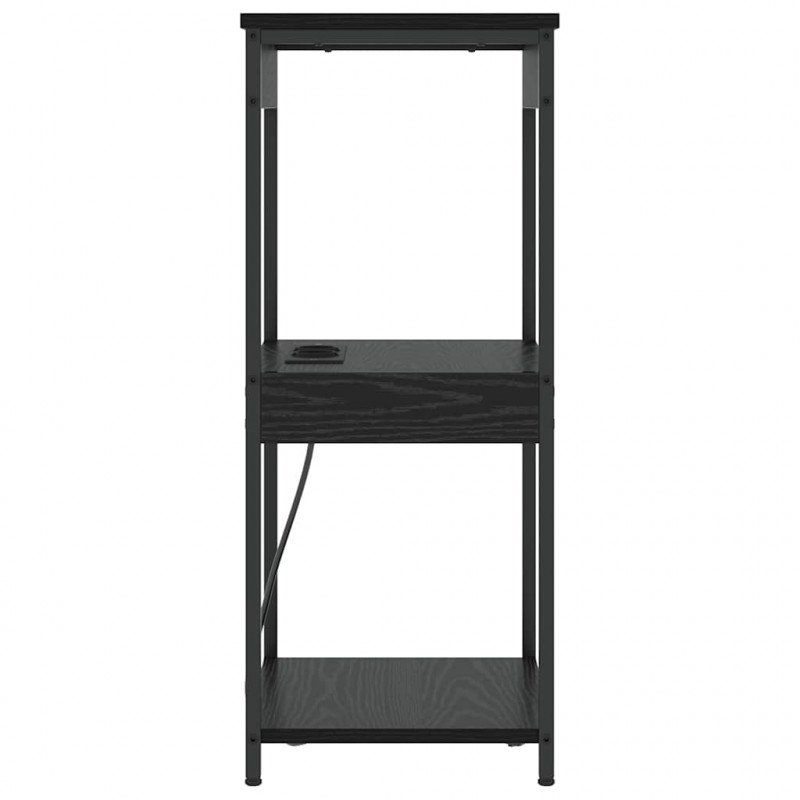 Szafka Nocna Czarny Dąb 41 x 31 x 76 cm Materiał drewnopochodny