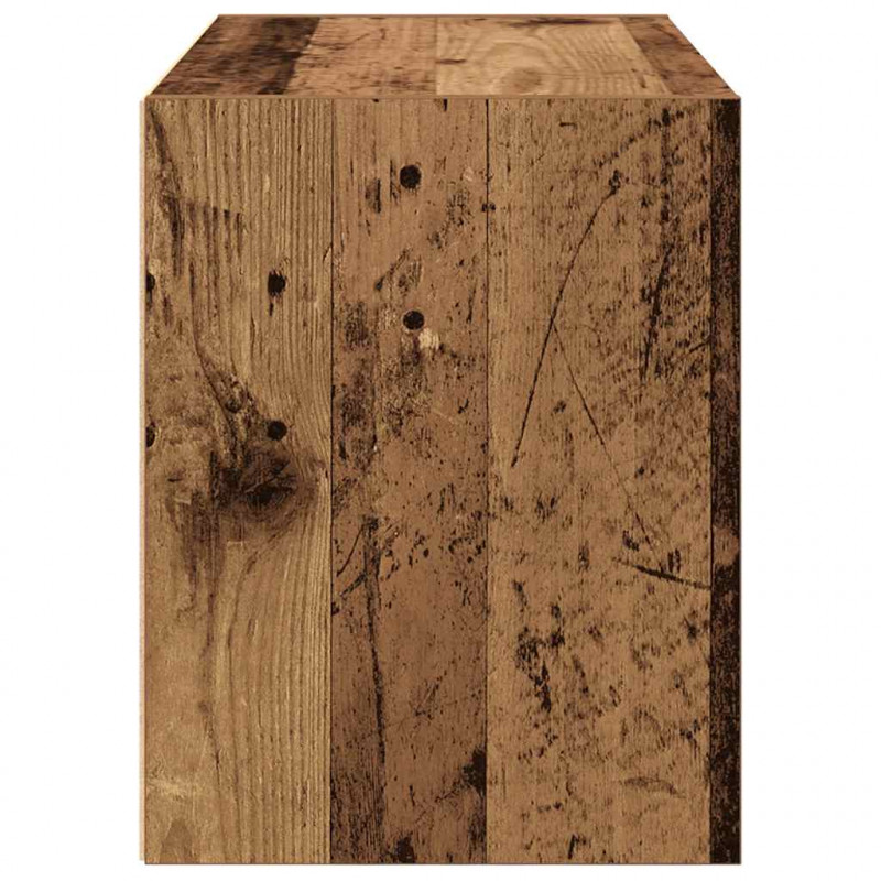 Szafka z 2 szufladami, stare drewno, 60x31x40 cm