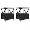 Szafka Nocna z szufladą 2 pcs Czarny Dąb 41,5 x 40,5 x 55 cm