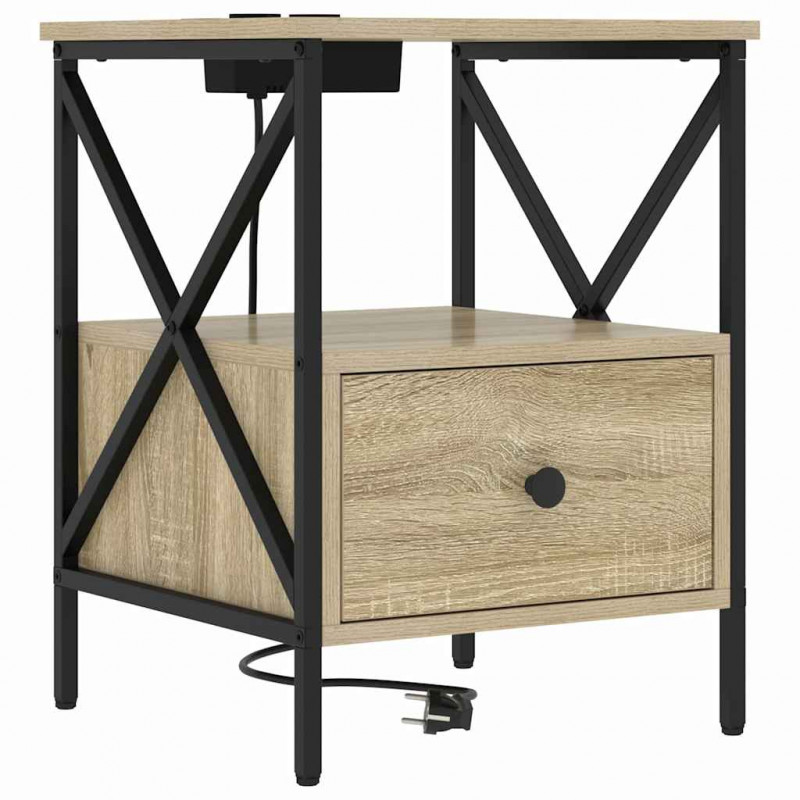 Szafka Nocna z szufladą 2 pcs Dąb Sonoma 41,5 x 40,5 x 55 cm