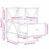 Szafka Nocna z szufladą 2 pcs Dąb Sonoma 41,5 x 40,5 x 55 cm