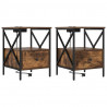 Szafka Nocna z szufladą 2 pcs Dąb wędzony 41,5 x 40,5 x 55 cm