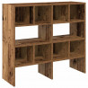Stojaki na buty 2 szt., sztaplowany, stare drewno, 89,5x30x40cm