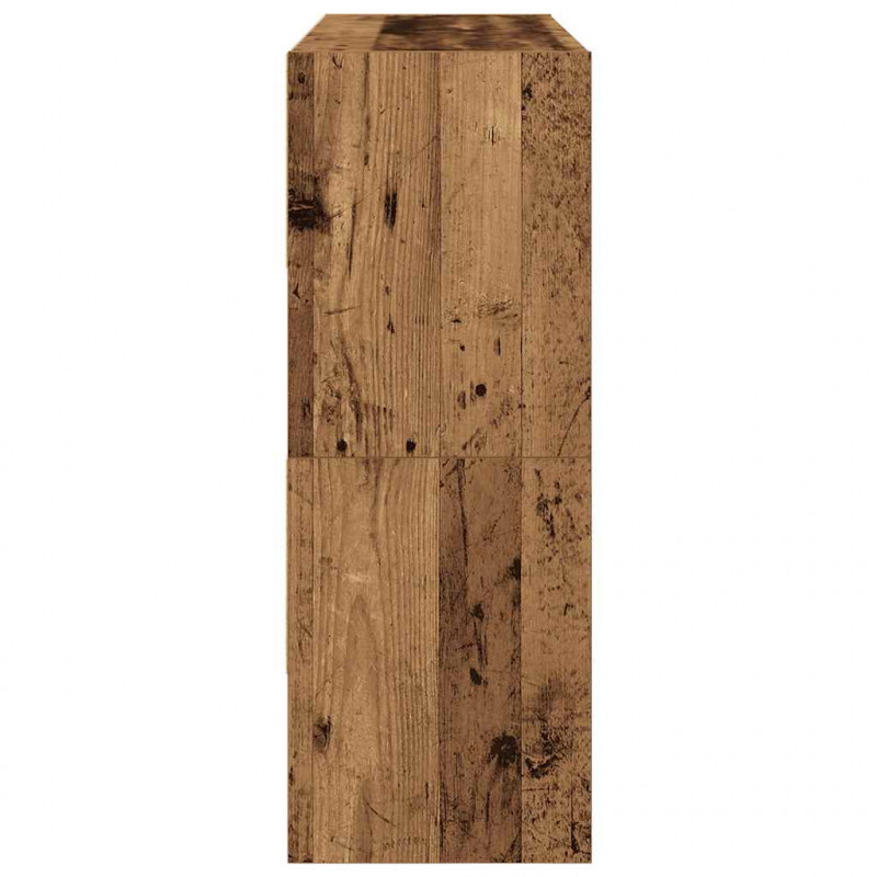Stojaki na buty 2 szt., sztaplowany, stare drewno, 89,5x30x40cm