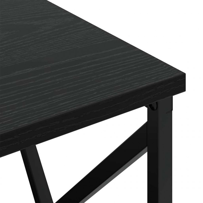 Szafka Nocna Czarny Dąb 40 x 31 x 60 cm Materiał drewnopochodny