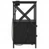 Szafka Nocna z szufladą 2 pcs Czarny Dąb 40 x 31 x 60 cm