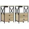 Szafka Nocna z szufladą 2 pcs Dąb Sonoma 40 x 31 x 60 cm