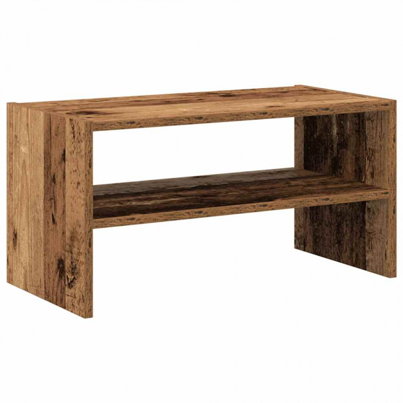 Stojak na buty, sztaplowany, stare drewno, 60x30x30,5 cm