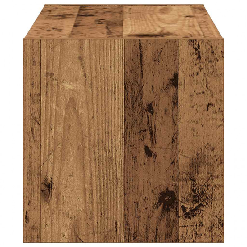 Stojak na buty, sztaplowany, stare drewno, 60x30x30,5 cm