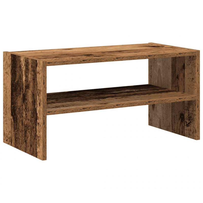 Stojak na buty, sztaplowany, stare drewno, 60x30x30,5 cm