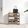 Stojaki na buty 2 szt., sztaplowany, stare drewno, 60x30x30,5cm