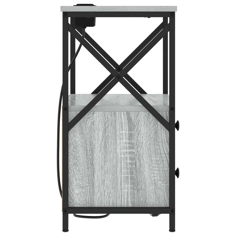 Szafka Nocna z szufladą 2 pcs Szary Sonoma 40 x 31 x 60 cm