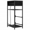 Szafka Nocna Czarny Dąb 40 x 27 x 76 cm Materiał drewnopochodny