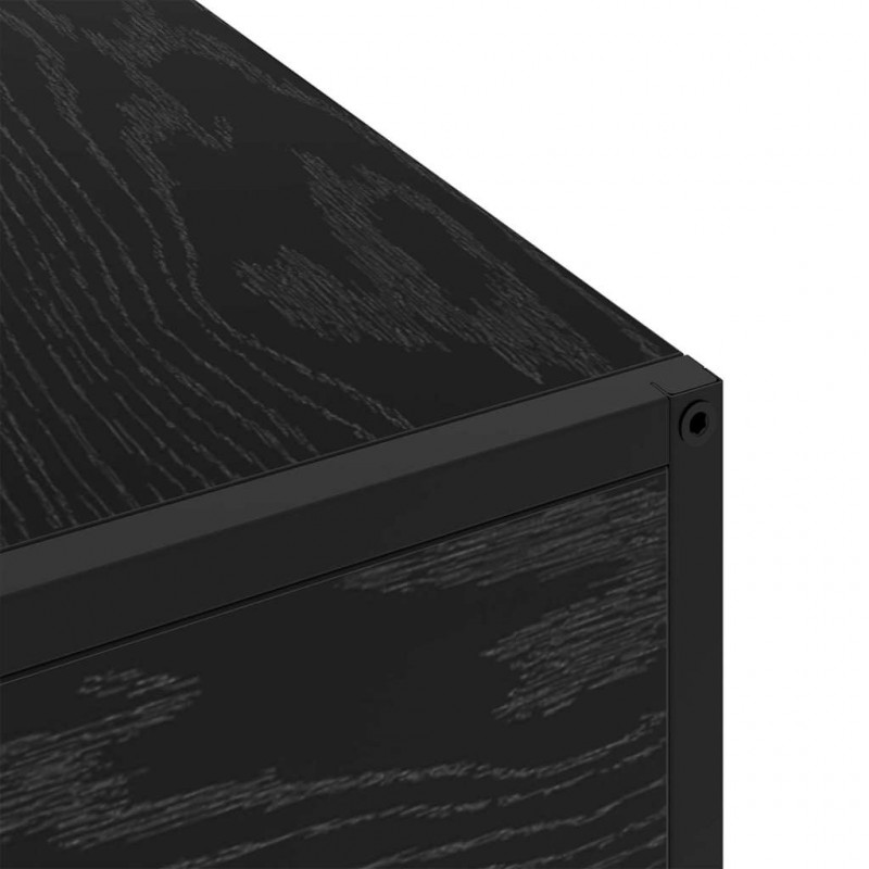 Szafka Nocna Czarny Dąb 40 x 27 x 76 cm Materiał drewnopochodny