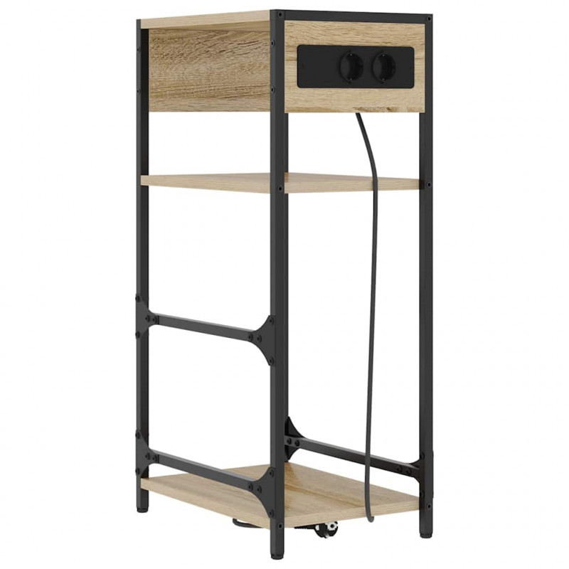 Szafka Nocna Dąb Sonoma 40 x 27 x 76 cm Materiał drewnopochodny