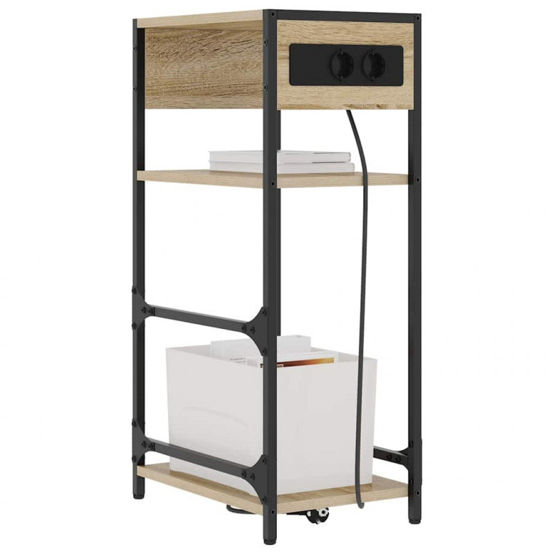 Szafka Nocna Dąb Sonoma 40 x 27 x 76 cm Materiał drewnopochodny